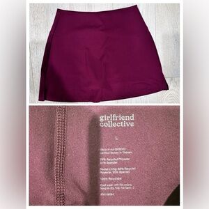 Girlfriend Collective Athletic Shorts in Burgundy